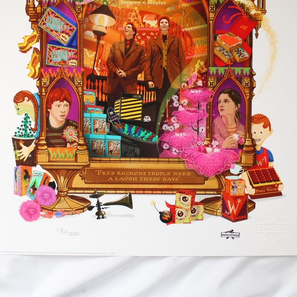 Limited Edition Harry Potter WeasleyArt Print - Picture 3 of 4